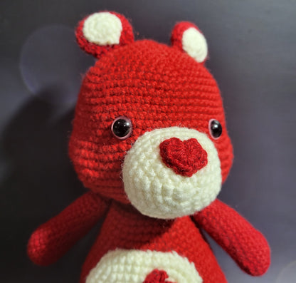 SweetHeart Crochet Bear
