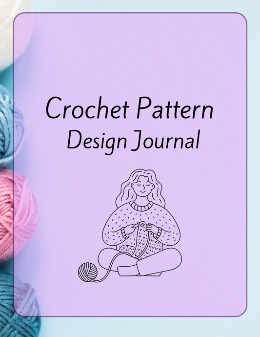 Digital Download Printable Crochet Pattern Design Journal.