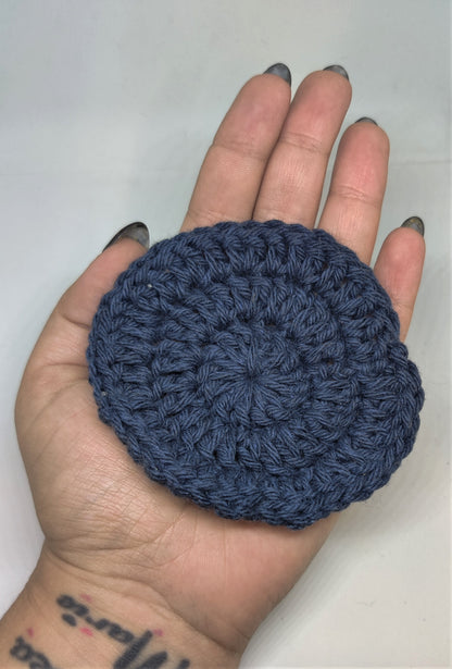 5 Pack Cotton Yarn Crochet Face Scrubbie- Large