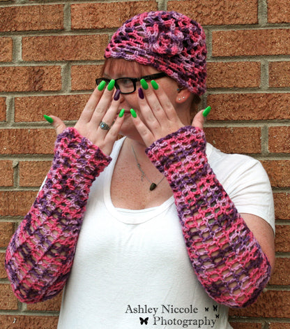 Crochet Arm Warmers and Hats