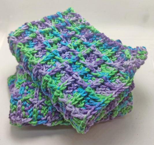2 Pack Crochet Wash Cloths